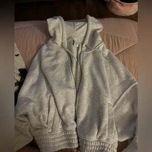 Grey Cropped Jacket